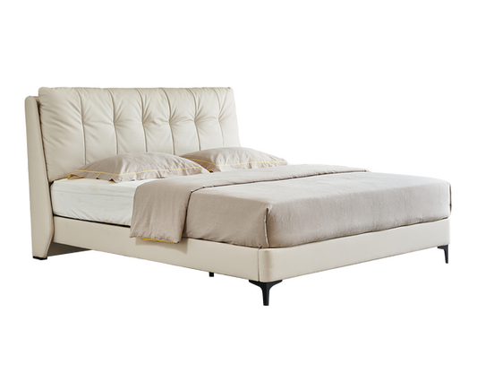 IN-Xilinmen Cream leather soft bed