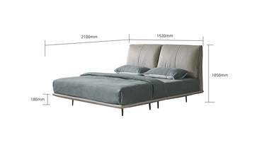IN-Modern simple leather suspended bed