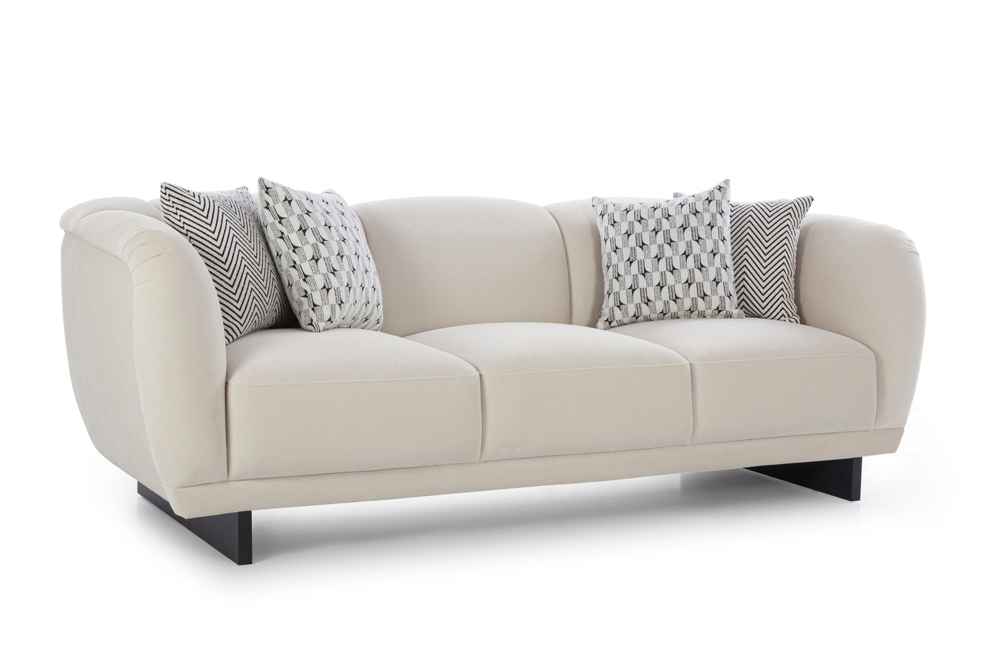 Malaga Fabric Sofa 3 Seater