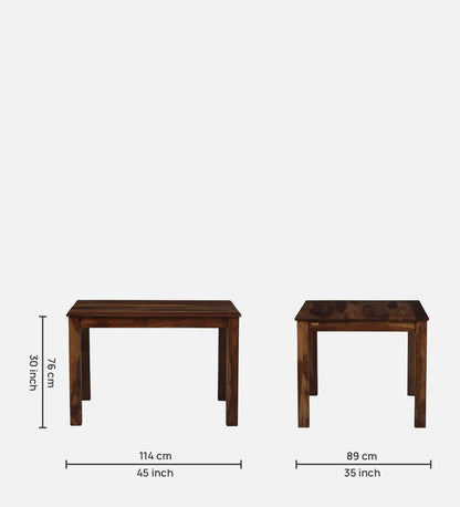 Camry 4 Seater Dining Set-Walnut