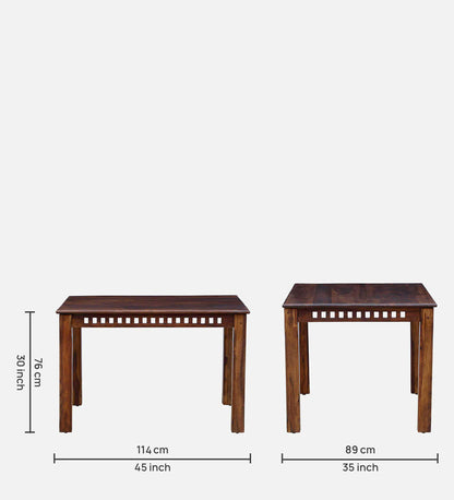 Duster 4 Seater Dining Set-Walnut