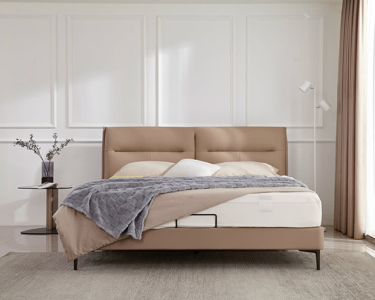 IN-Modern leather soft bed