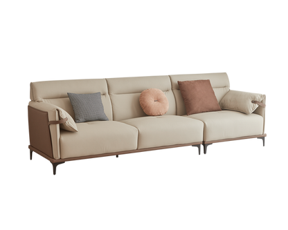 IN-Italian Light Luxury Cat Claw 3 Seater Leather Sofa