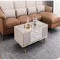 IN-Italian light luxury slate coffee table