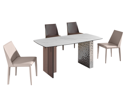 IN-Modern simple acrylic dining set