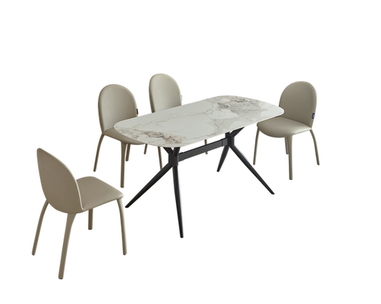 IN-Modern Simple Long Dining Set