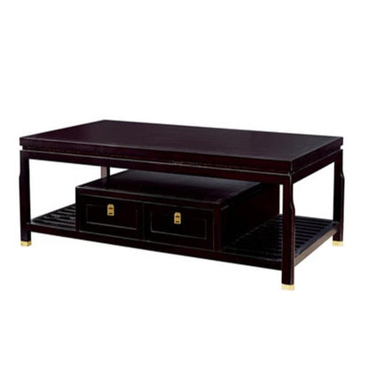 IN-Yanyu Lanting New Chinese Style Solid Wood Long Coffee Table