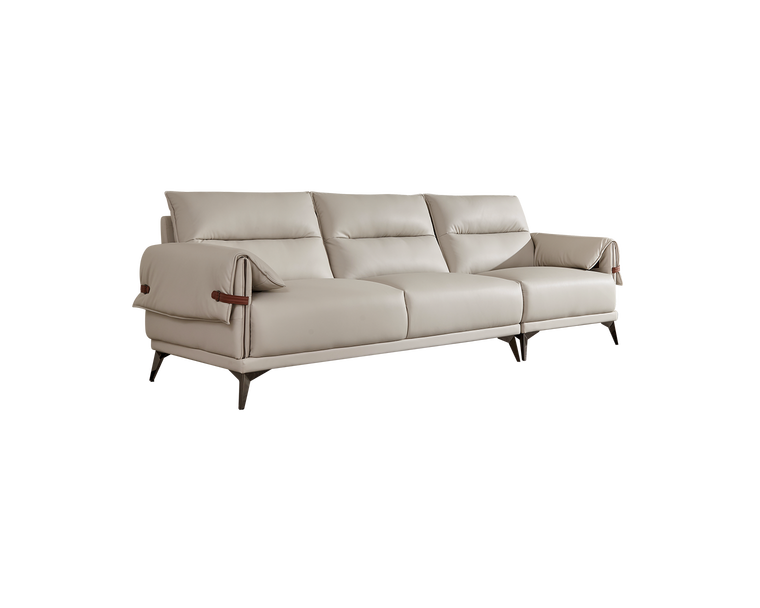 IN-Children's Companion Simple Silicone Leather Storage Sofa 3 Seater