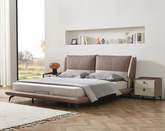 IN-Elysee light luxury woven pattern soft bed