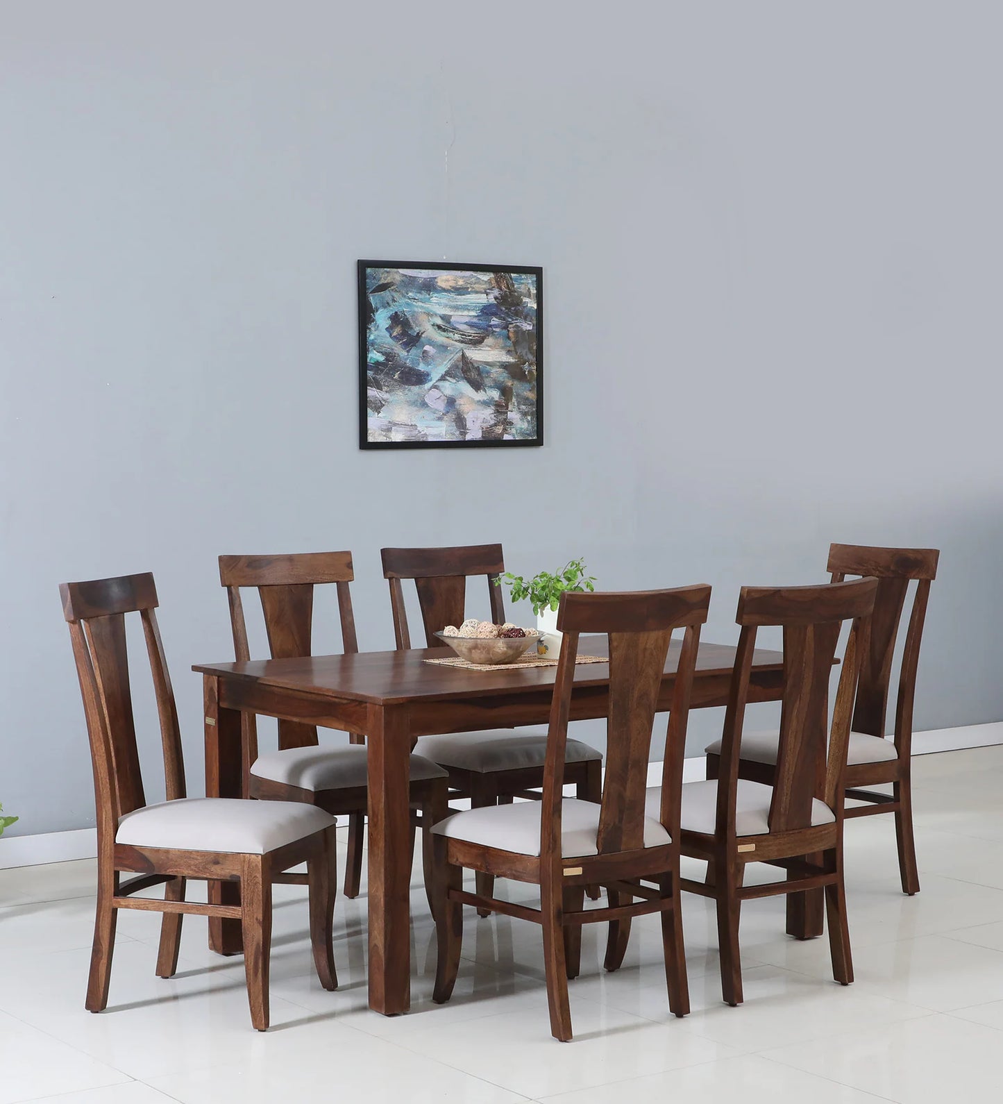 Persia 6 Seater Dining Set-Walnut