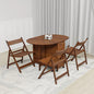 Carven 4 Seater Dining Set-Walnut