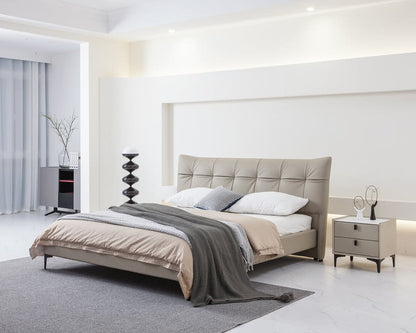 IN-Nice modern simple leather soft bed