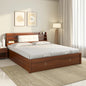 Ornate Premier Bed With Hydraulic Storage King-Walnut