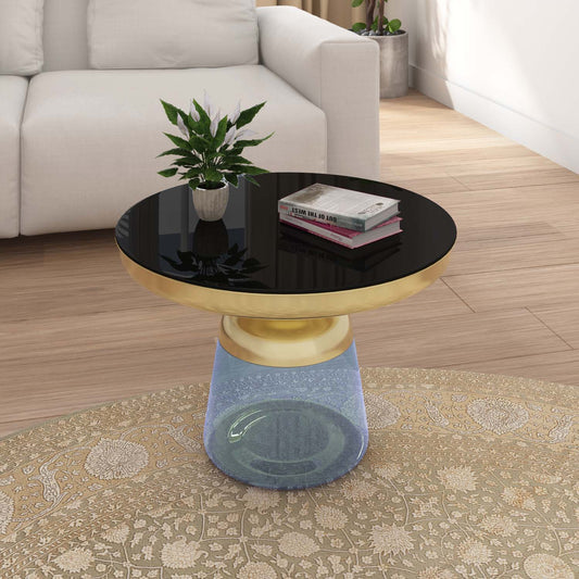 Apollo Glass Center Table-Warm Grey