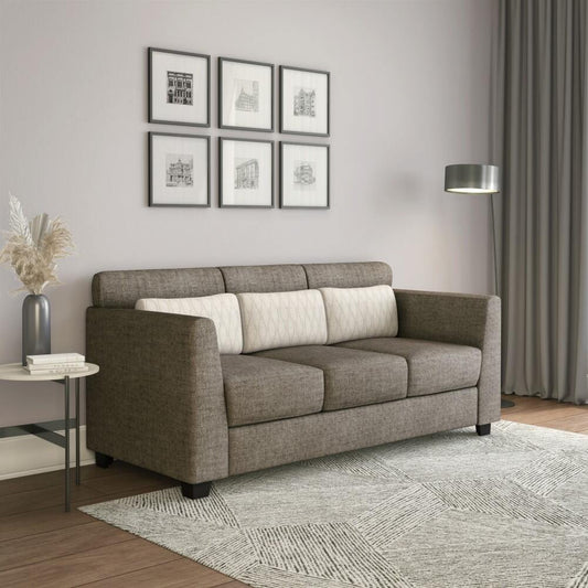 Svelte Plus 3 Seater Sofa with Cushion-Dark Brown