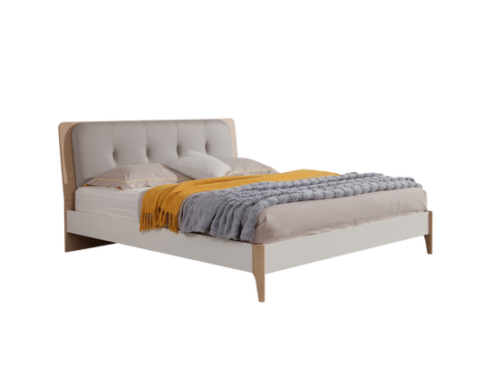 IN-Modern Simple Wooden Bed