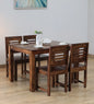 Camry 4 Seater Dining Set-Walnut