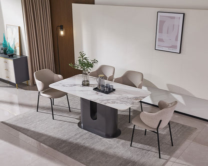 IN-MATT modern slate dining Set