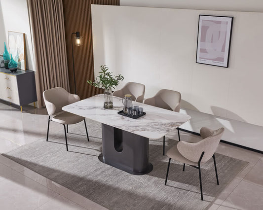 IN-MATT modern slate dining Set