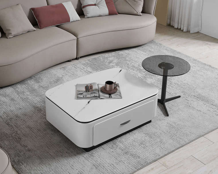 IN-Modern simple water cube coffee table combination