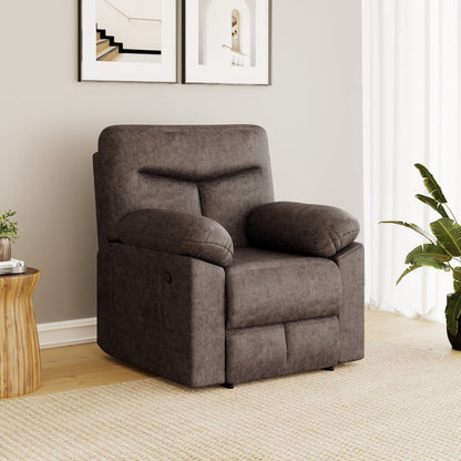 Gravid 1 Seater Manual Recliner-Charcoal