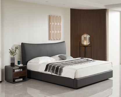 IN-Modern minimalist technology leather soft bed