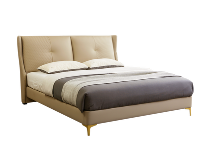 IN-Brand series light luxury leather soft bed