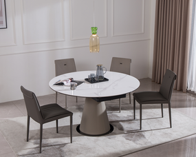 IN-Fashionable slate functional dining table and chairs set
