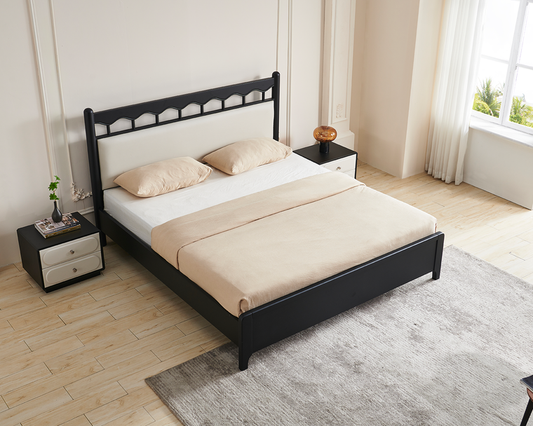 IN-French solid wood bed