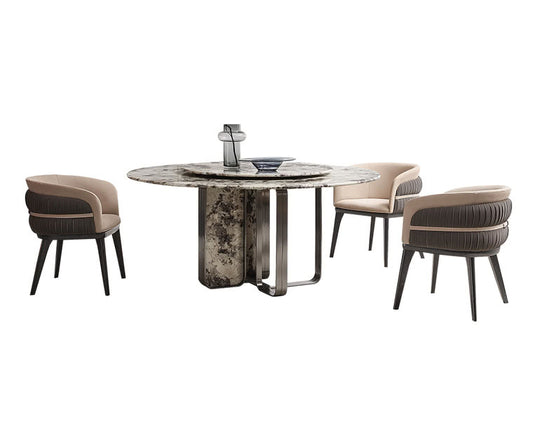 IN-Italian Fashionable Marble dining Set (High End)