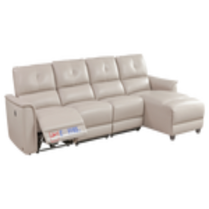 IN-Chivas modern simple leather electric sofa Ivory White