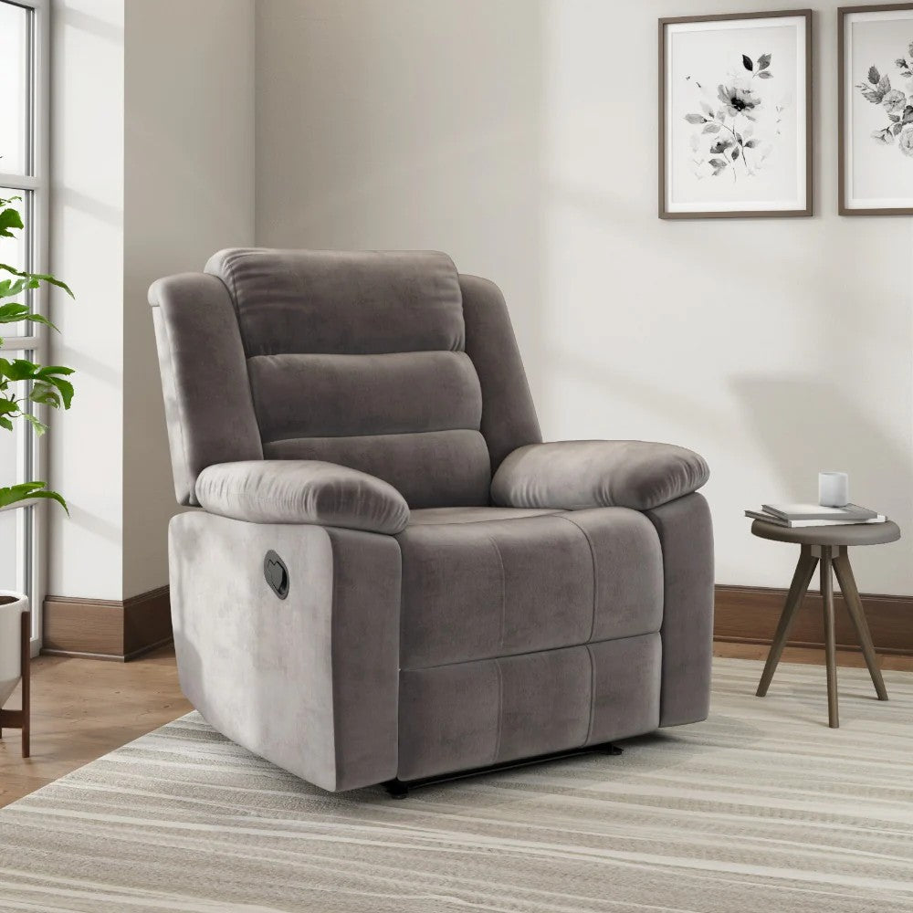 Sierra 1 Seater Manual Recliner-Brown