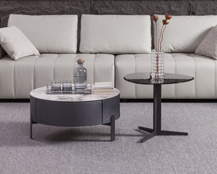 IN-Light luxury slate combination coffee table