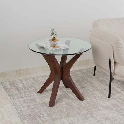 Crossway Side Table-Walnut