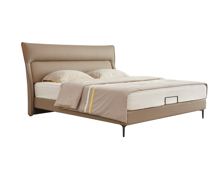 IN-Modern Simple Soft Bed Coffee