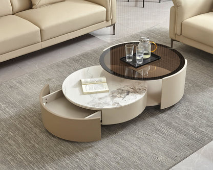 IN-Cream style combination coffee table