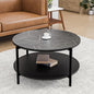 Benton Round Shape Center Table-Black