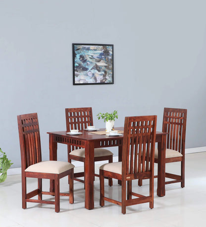 Duster 4 Seater Dining Set-Honey