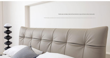 IN-Nice modern simple leather soft bed