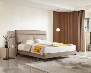 IN-Modern Simple Leather Art Soft Bed