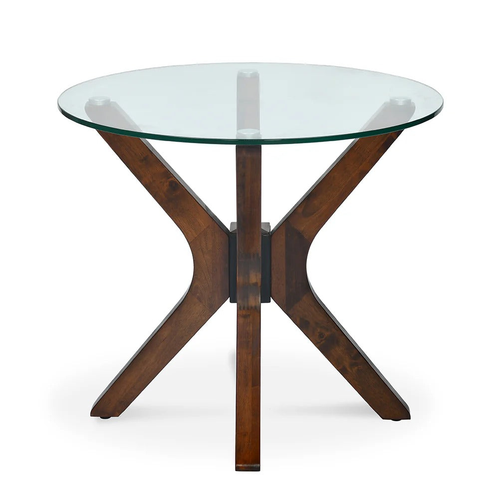 Crossway Side Table-Walnut