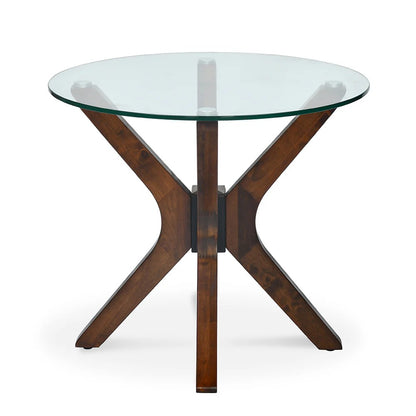 Crossway Side Table-Walnut