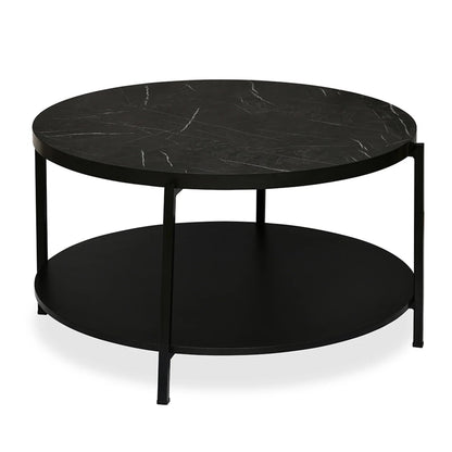 Benton Round Shape Center Table-Black