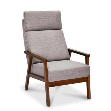 Genoa Solid Wood Arm Chair-Brown