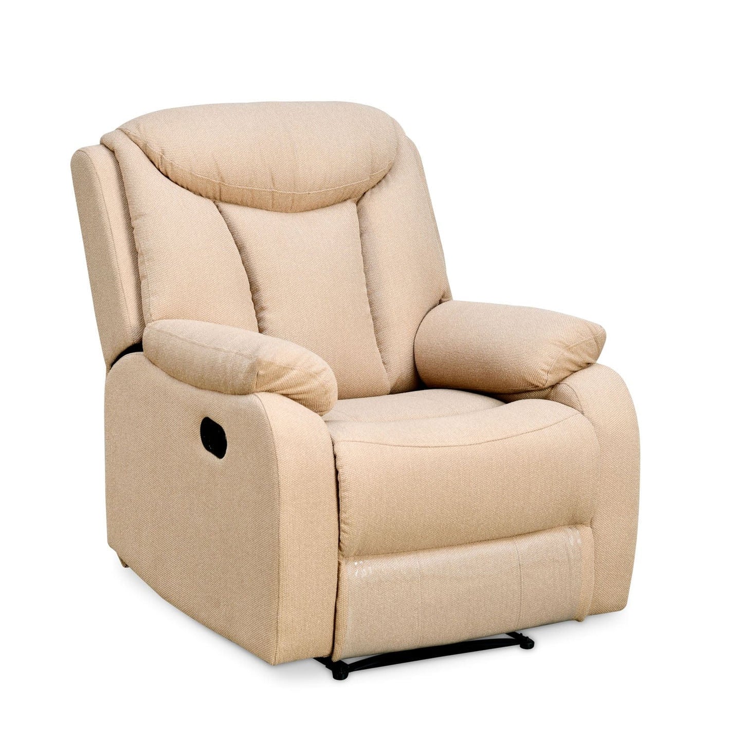 Hendrix 1 Seater Fabric Manual Recliner-Ash Grey