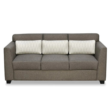 Svelte Plus 3 Seater Sofa with Cushion-Dark Brown