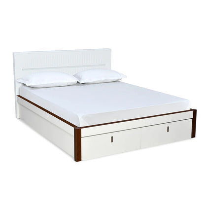 Capsule Premier Bed with Full Hydraulic Storage King-White