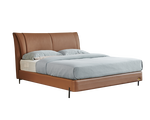 IN-Almond modern leather soft bed