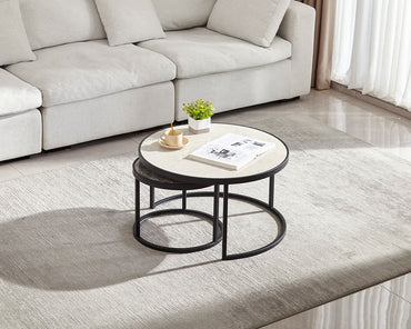 IN-Large and small round combination coffee table