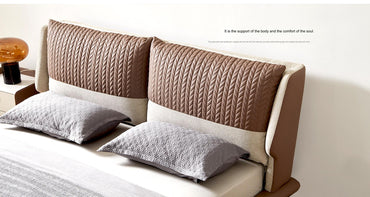 IN-Elysee light luxury woven pattern soft bed